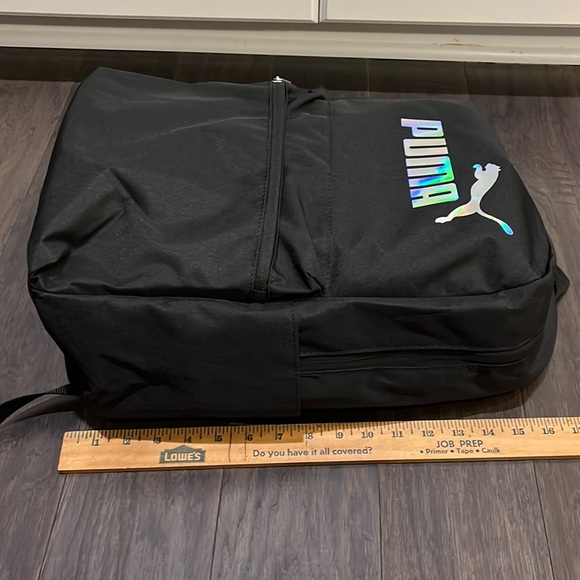 Puma Women’s Girls backpack school book bag black new laptop water bottle pocket - Picture 12 of 12